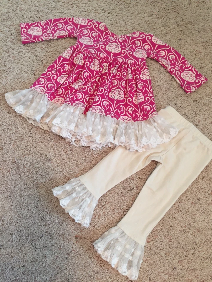 Conjunto de luna risita para bebé niña talla 9 meses Foto 2 de 4