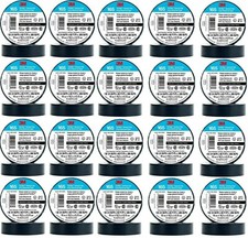 50 3M Tape 165 7100169254 Termflex Vinyl Electrical Tape 165 3/4" x 60   Black 