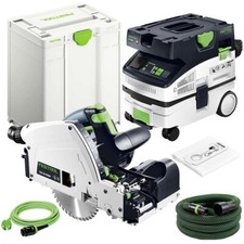 Festool TSV 60 KEBQ-Plus Plunge Saw 230V 576733 & Mobile Dust Extractor 578315