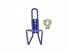 NEW! ABSOLUTE GENUINE ALLOY BICYCLE HANDLEBAR MOUNT BOTTLE CAGE IN BLUE.