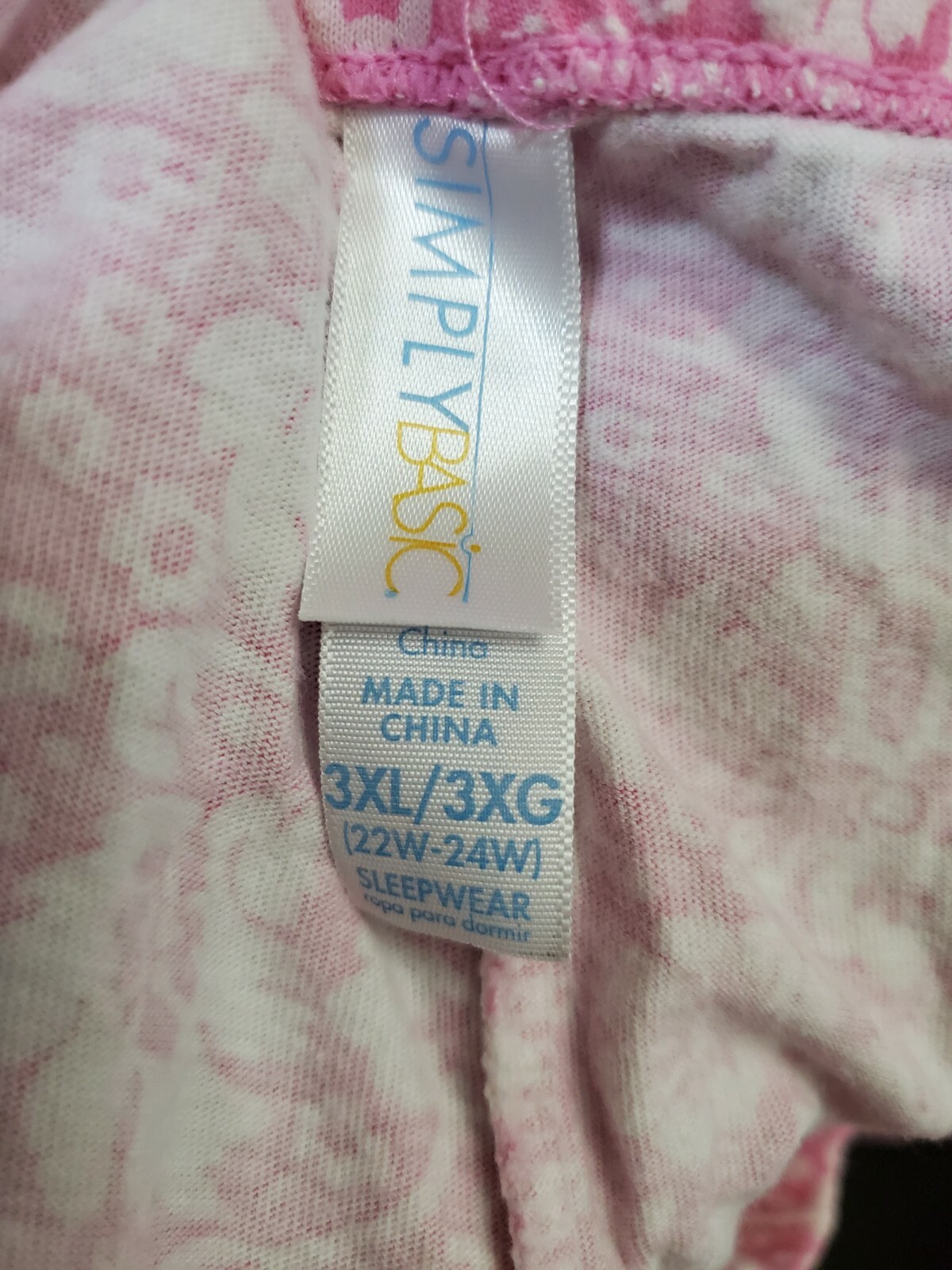 Simply Basic Womens Lounge Sleep Capri Pants Size… - image 2