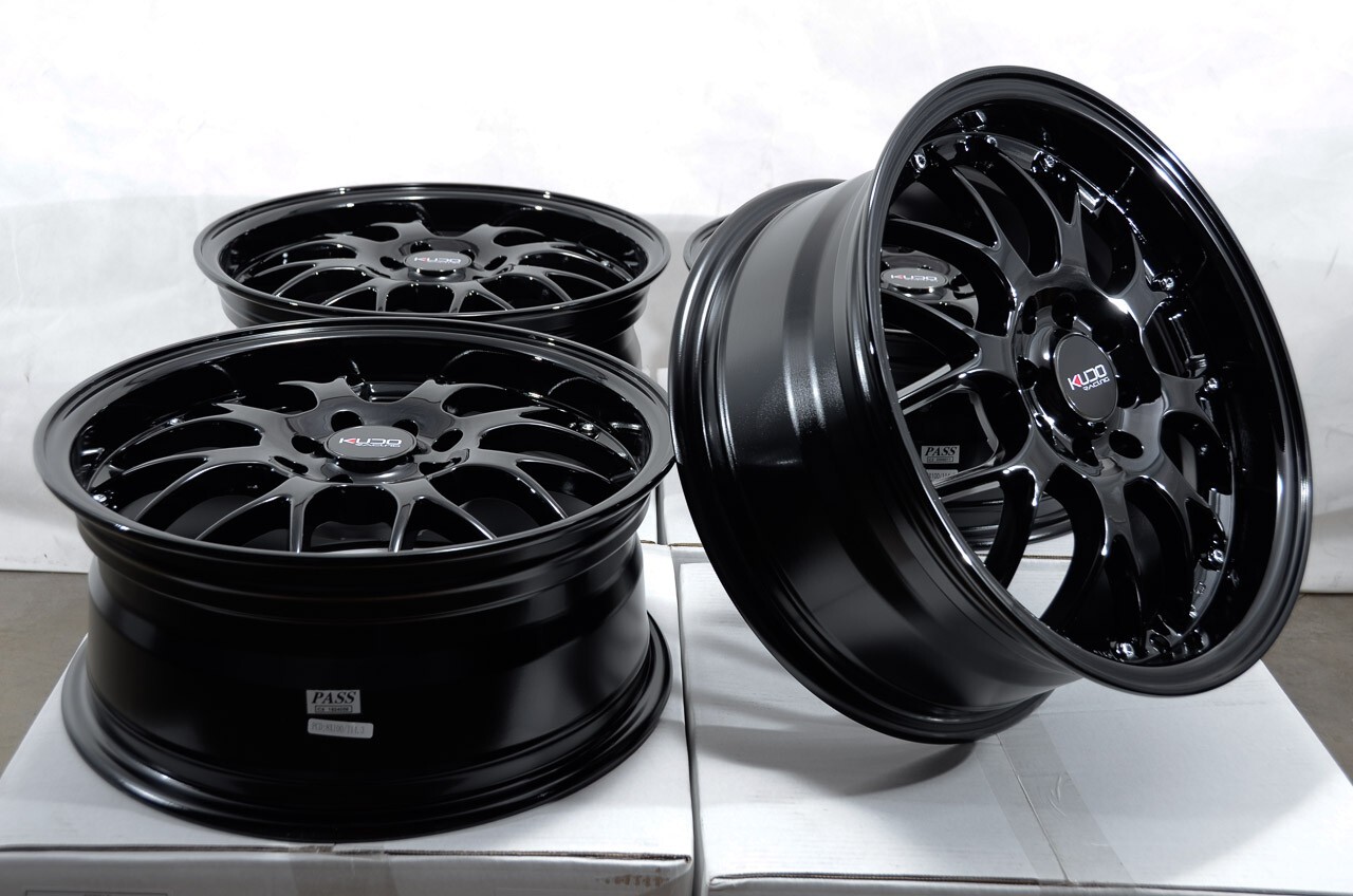 Mm Rims 16x7 Black Wheels Rims 4 Lugs Fit Integra Cobalt Accord Civic Prelude ...
