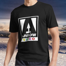 T-shirt maglietta Arrow Video logo (bianco) logo classico divertente taglia dalla S alla 5XL nuovo articolo