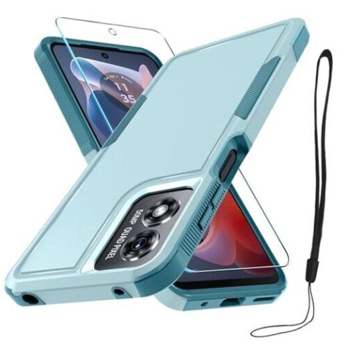 for Motorola Case,Full Body Heavy Duty Rugged Moto G Play 2024 Mint Green