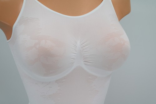 ♥Schlankstütz Form-Body Gr S 34/36 Weiß *DESSOUS-OPTIK* SK3♥ - Picture 2 of 8