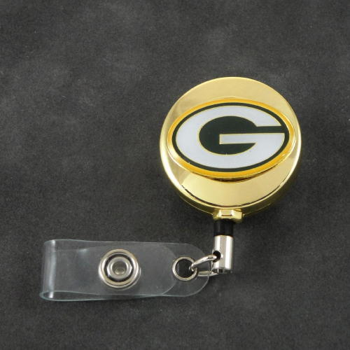 NFL Football Green Bay Packers Sports Retractable ID Card Badge Holder