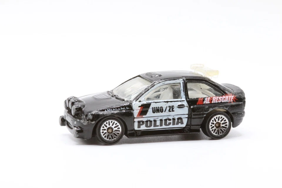 Vintage 1996 Hot Wheels Police Escort Rally Uno Ze Policia Police Diecast Ford - Image 3 of 4