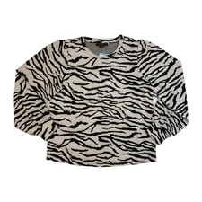 NWT Social Standard Julia Zebra Brushed Knit Size Medium