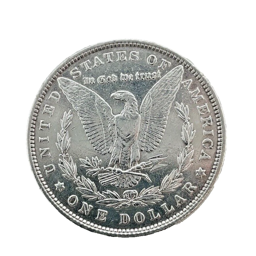 1880-P Morgan Dollar XF- Extremely Fine 90% Silver $1 U.S Coin # 1909 - Image 2 of 4