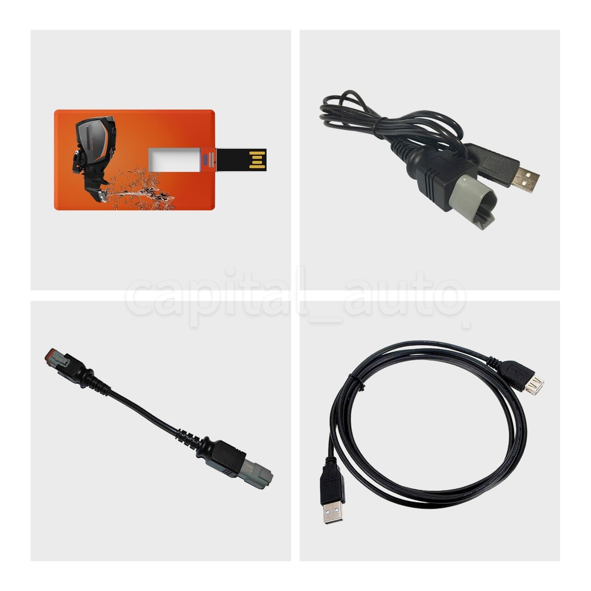 Diagnostic USB Cable tool KIT for Evinrude ETEC and FICHT with