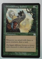 Overwhelming Instinct *Uncommon* Magic MtG x1 Onslaught MP