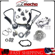 Timing Chain Oil Pump Water Pump Kit VTC Solenoid Fit 07-16 Cadillac Suzuki 3.6L