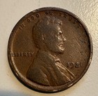 1921 P Lincoln Wheat Cent Penny — photo 1