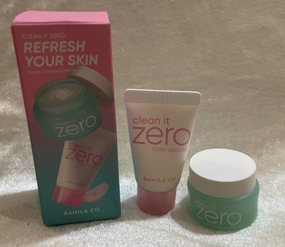 BANILA CO Clean It Zero Cleansing Balm Revitalizing + Foam Cleanser Mini Set NIB