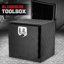Aluminum Tool Box Pickup Truck Bed Rv Trailer Storage 18 Wlock Key Black Aluminum Tool Box Pickup Truck Bed Rv Trailer Storage 18 Wlock Key Black