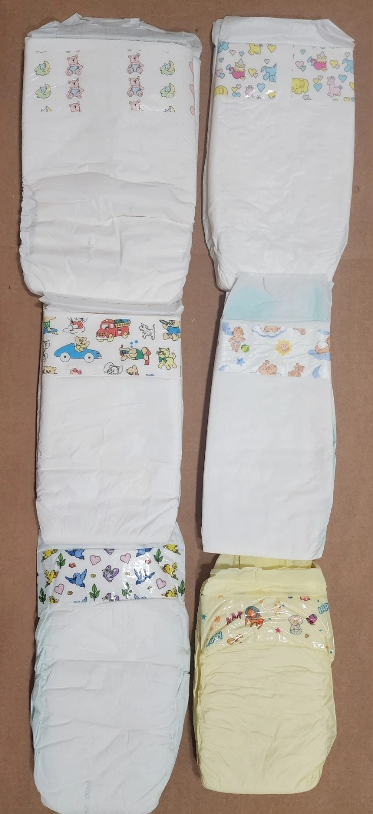 Lot Of 6 Vintage Plastic Backed Baby Diapers M/L
Opens in a new window or tab