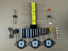 Fisher X-100-B Complete Recap Kit KX-100 Amplifier Rebuild Can Caps Diodes