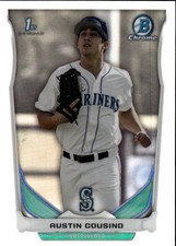 2014 Bowman Draft Austin Cousino #CDP82 Chrome Refractors Seattle Mariners 16M
