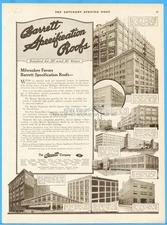 1921 Barrett Roofing Phoenix Knitting Works Johnston Soap Ford Milwaukee WI Ad