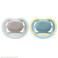 Avent Philips Ultra Air Pacifier 18 Months - Beige/Dawn, Blue/Gray - 2pk