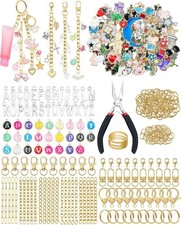 359Pcs Charms Lip Gloss Keychain Making Kit, Charm Making Kit, Bag Charm Kit,