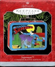SUPERMAN COMMEMORATIVE EDITION LUNCH BOX 1998 KEEPSAKE CHRISTMAS ORNAMENT 2 