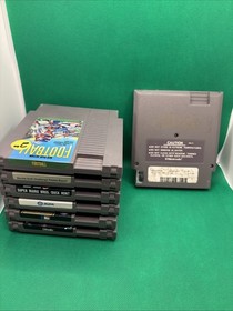 Nintendo NES 7 Game Lot Mario Bros/duck Hunt Bases Loaded Gotcha Othello MLB