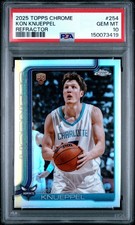 2025-26 Topps Chrome Kon Knueppel Refractor Psa 10 #254 Low Pop