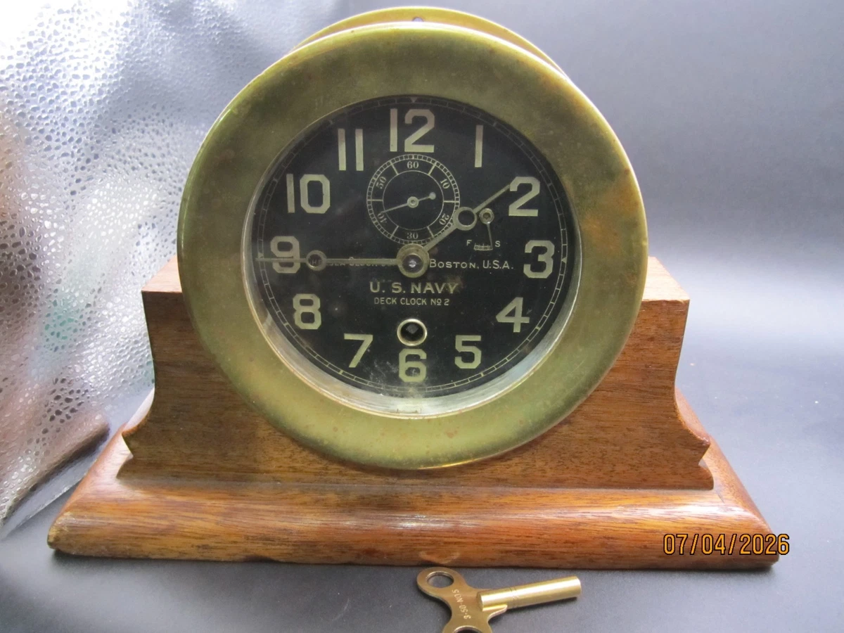 US Navy Antique Maritime Clocks for sale | eBay