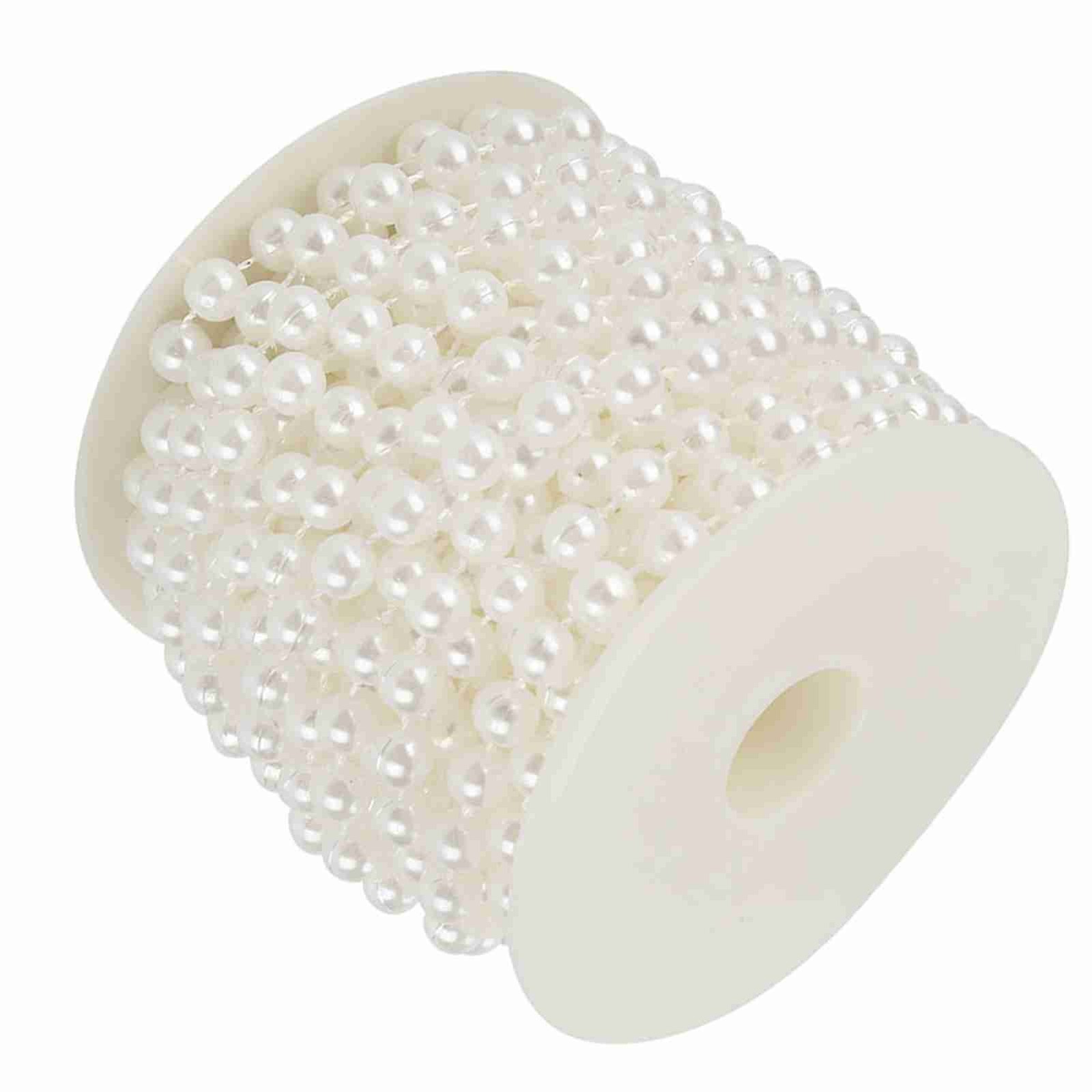 10m/roll Pearl Wire Beads Garland String DIY Wedding Decoration