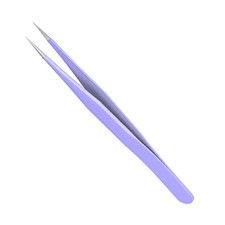 Straight Tip Tweezer Professional Tweezers for Eyebrow Lab Purple