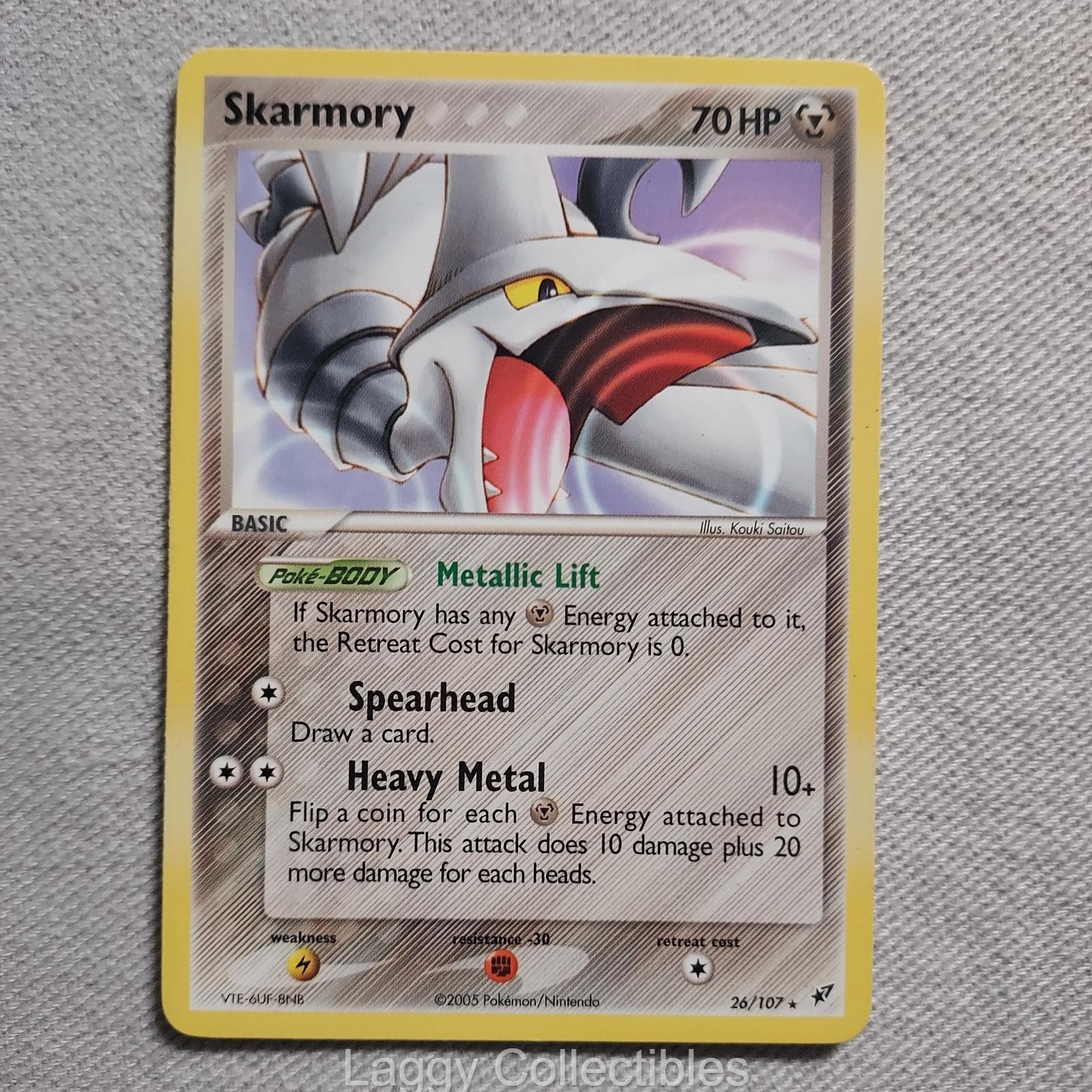 Pokemon Deoxys 26/107 Skarmory - Rare - Lightly Played