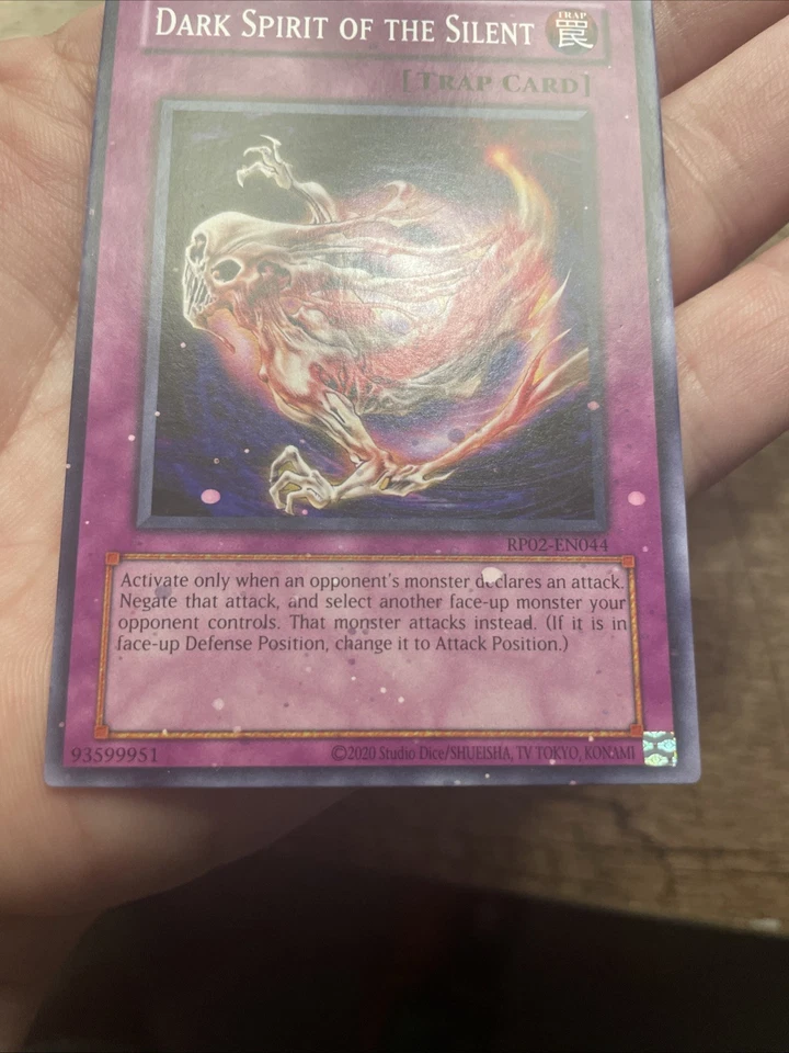 Dark Spirit of the Silent RP02-EN044 (MISPRINT PRINT ERROR-SEE PICS!) NM +Bonus! - Image 4 of 4