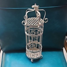 Antique Victorian Iron  Bird Cage with Ornate...