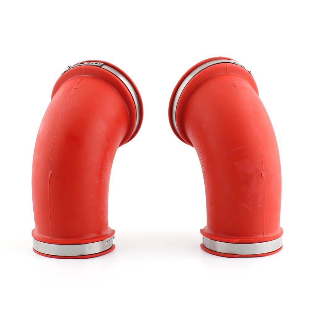 L&R Air Intake Manifold Boot Duct Pipe For BMW R1200 R RT ST 13717677662 Red