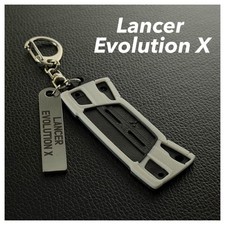 Lancer Evolution X Keychain Stainless Steel 3d-printed Front Face Gift