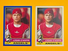 LOGAN O’HOPPE 2025 Topps Heritage BLUE BORDER #11 and Base #11