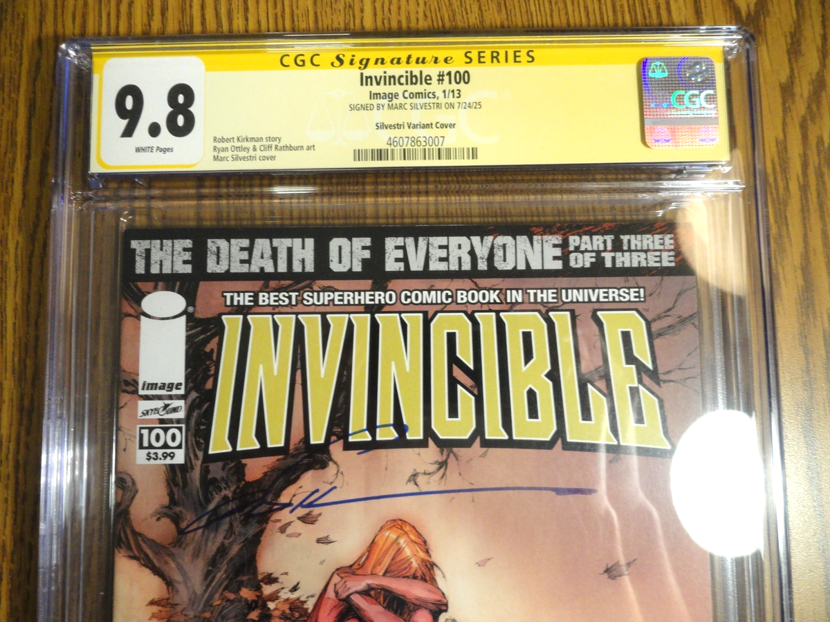 Invincible #100 SUPER RARE Signature Series Silvestri Variant CGC