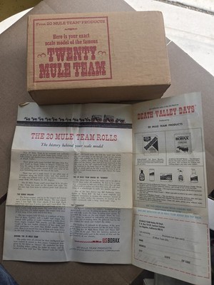 VINTAGE THE 20 MULE TEAM ROLLS SEALED PLASTIC KIT NEW/SEALED
