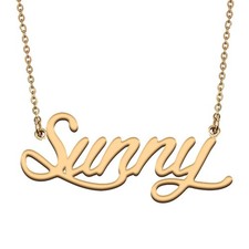 BFF Friendship Jewelry Sunny Name Necklace for Her Birthday Gift Sister Gift