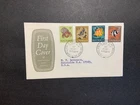 Australia 1966 FDC 1st day cover to the USA Fish Definitives Shield Cachet