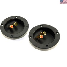 Durable 4-Inch Round Binding Post Terminal for Car & Home Audio Systems
