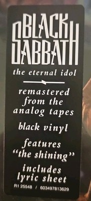 Black Sabbath - The Eternal Idol Vinyl LP SEALED WB R1 25548 RSD