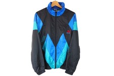 Vintage PUMA International Track Jacket Size S sport wear windbreaker black 90s