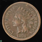 1876 Indian Head Small Cent - Very Good Details