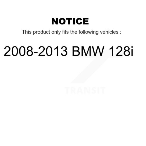 Transit Auto KGC-101806 Brake Disc and Pad Kit Rear for E87 1 Series BMW 128i - Picture 2 of 10