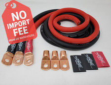 S  y High 1/0 Gauge OFC Big 3 Wiring Kit   Red  Black Car Audio Upgrade Cable