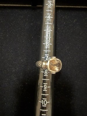 Sterling Silber Rauchquarz Ring, Größe 7,5