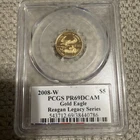2008-W $5 Gold Eagle PCGS PR69DCAM – Reagan Legacy Series – 1/10 oz Gold