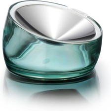 Oblik Elevated Cat Food Bowls 304 Stainless Steel Removable Flat Dish for Whi...